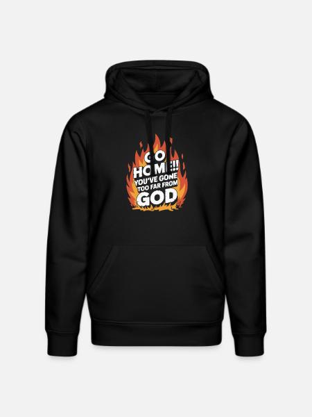 GO HOME - Stanley/Stella DRUMMER Unisex Organic Hoodie - black