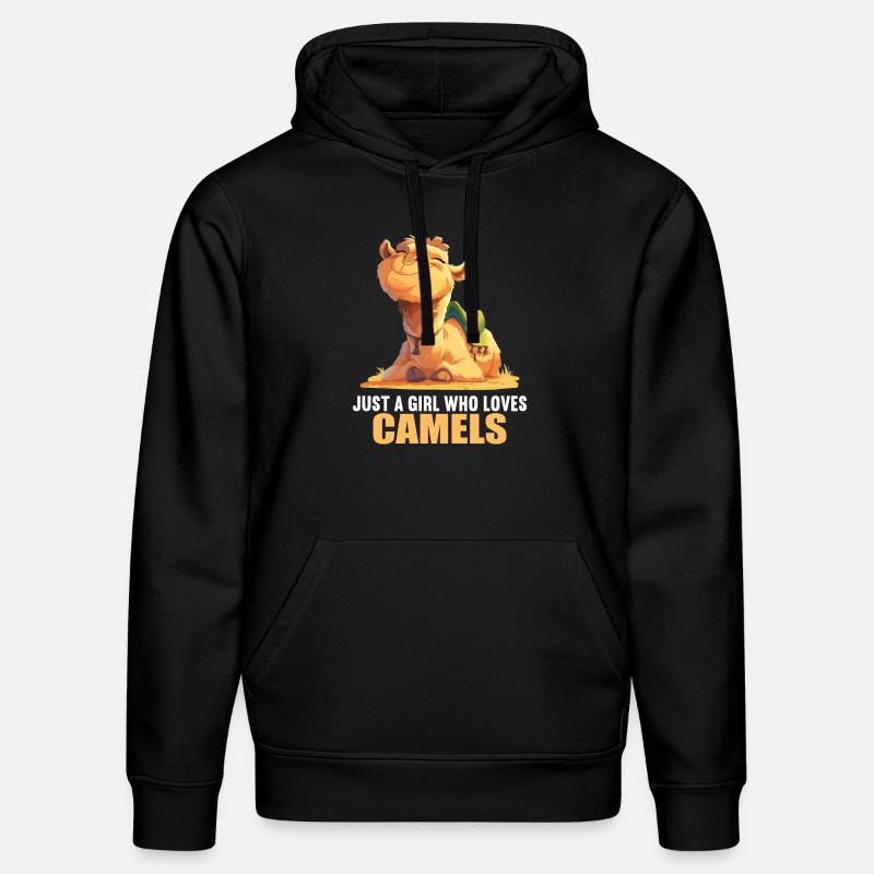 Chameau Kamele Kamel - Sweat à capuche bio DRUMMER Stanley/Stella Unisexe - noir