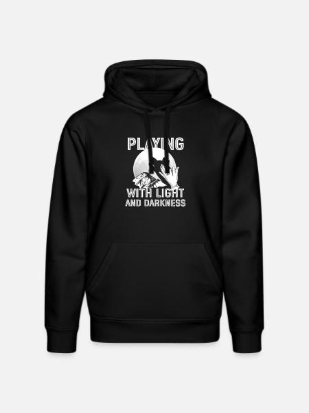 Shadow Puppetry Theater Show Art - Stanley/Stella DRUMMER Unisex Organic Hoodie - black