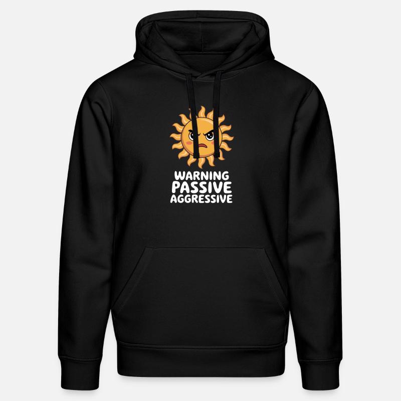 Attention Passif Agressif Soleil - Sweat à capuche bio DRUMMER Stanley/Stella Unisexe - noir