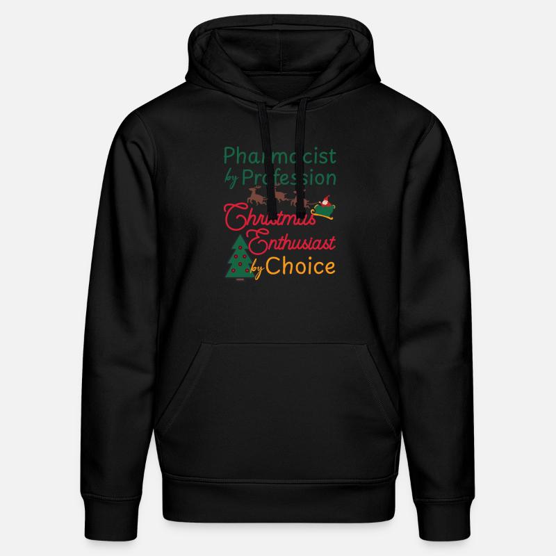 Pharmacien Noël Passionné de Noël - Sweat à capuche bio DRUMMER Stanley/Stella Unisexe - noir
