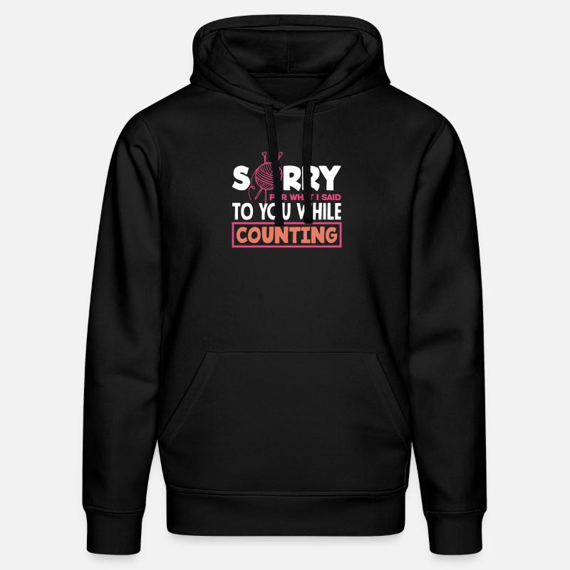 Désolé pour le tricot compté - Sweat à capuche bio DRUMMER Stanley/Stella Unisexe - noir