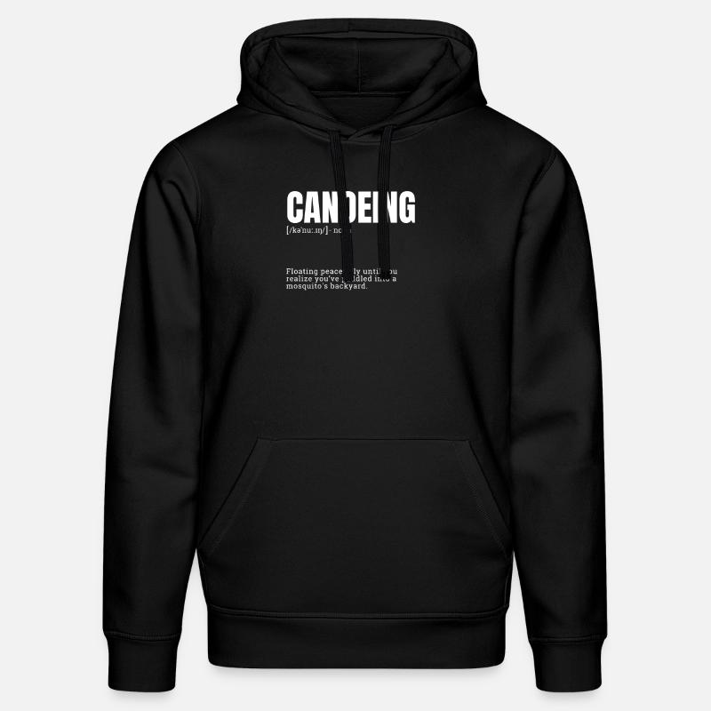Définition du canoë amusant - Sweat à capuche bio DRUMMER Stanley/Stella Unisexe - noir