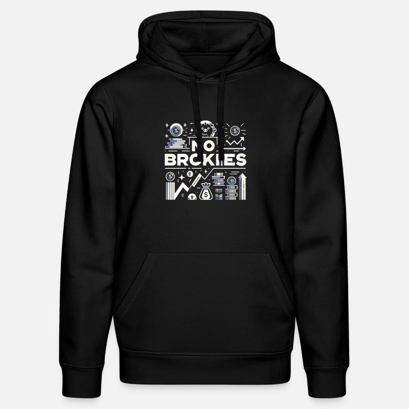 No Brokies 8 - Stanley/Stella Unisex Bio-Hoodie DRUMMER  - Schwarz