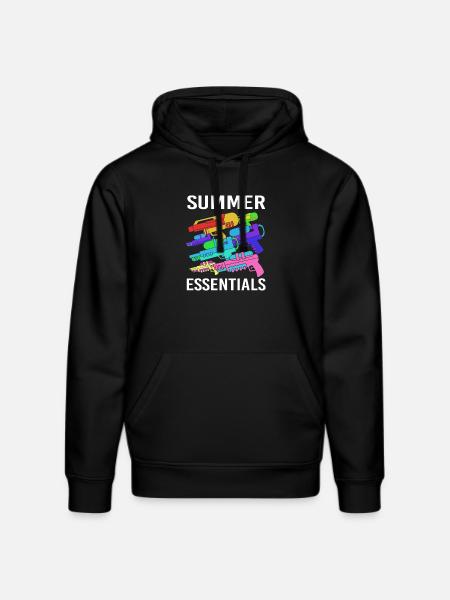 Water pistol - Stanley/Stella DRUMMER Unisex Organic Hoodie - black