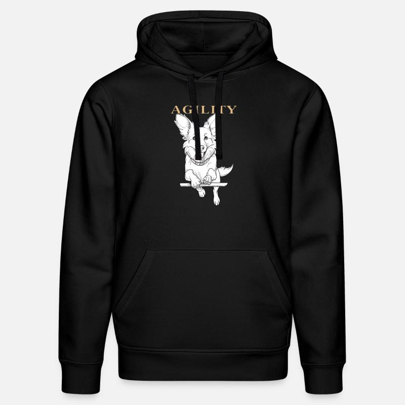AGILITÉ DU CHIEN - Sweat à capuche bio DRUMMER Stanley/Stella Unisexe - noir