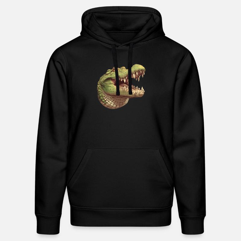 Crocodiles Crocodile - Sweat à capuche bio DRUMMER Stanley/Stella Unisexe - noir