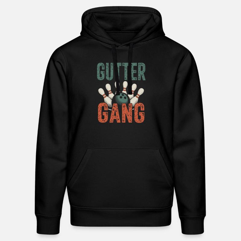 Gutter Gang Bowling Bowler - Sweat à capuche bio DRUMMER Stanley/Stella Unisexe - noir