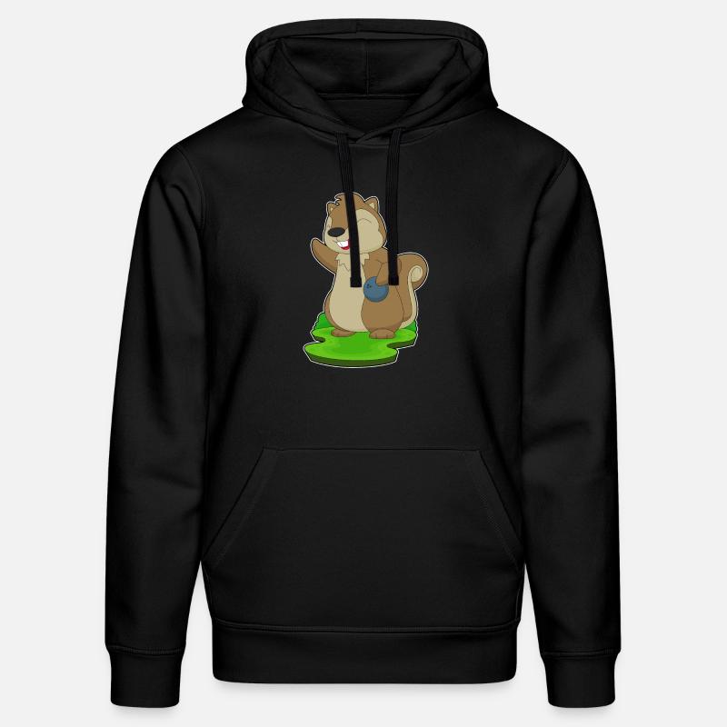 Eichhörnchen Bowling Bowlingkugel - Stanley/Stella Unisex Bio-Hoodie DRUMMER  - Schwarz
