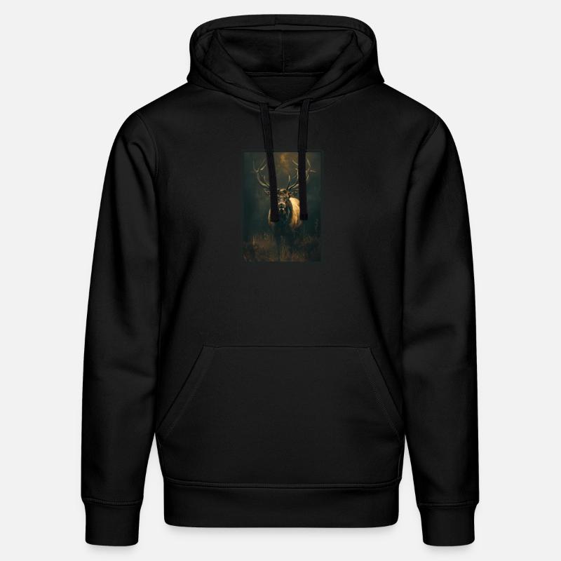 Elche Elch - Stanley/Stella Unisex Bio-Hoodie DRUMMER  - Schwarz