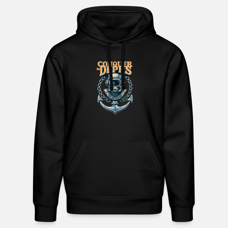 Conquer The Dephs - Stanley/Stella Unisex Bio-Hoodie DRUMMER  - Schwarz
