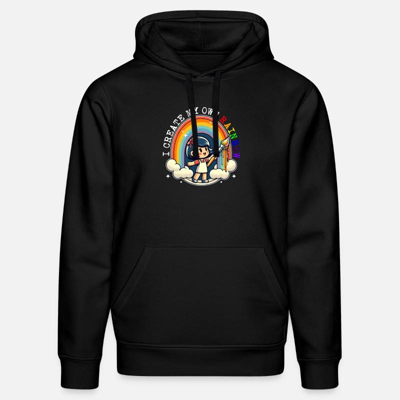 JE CRÉE MON PROPRE ARC-EN-CIEL - Sweat à capuche bio DRUMMER Stanley/Stella Unisexe - noir