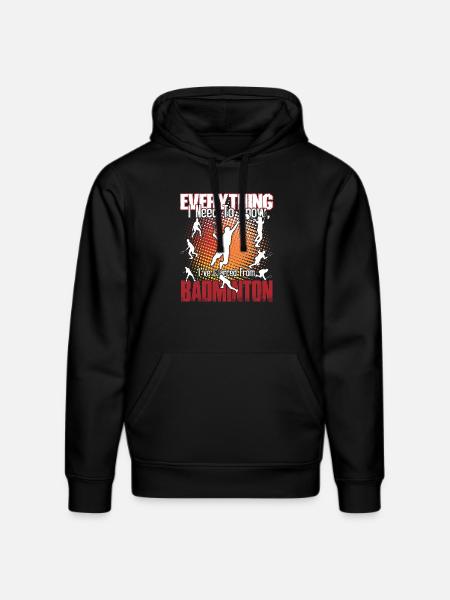 Badminton Is Everything - Stanley/Stella DRUMMER Unisex Organic Hoodie - black
