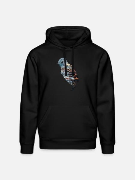 Otter River - Stanley/Stella DRUMMER Unisex Organic Hoodie - black