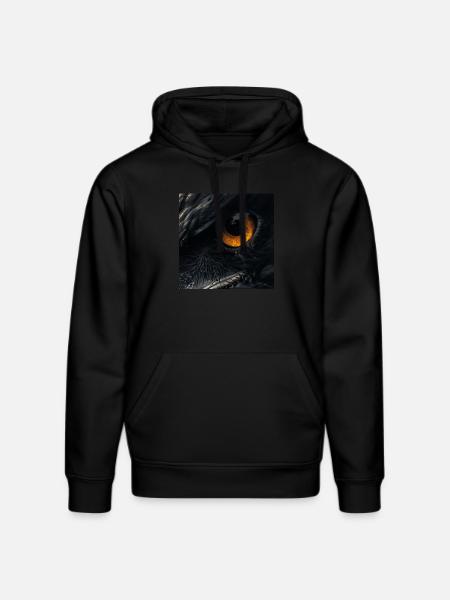 Adlerauge - Stanley/Stella Unisex Bio-Hoodie DRUMMER - Schwarz
