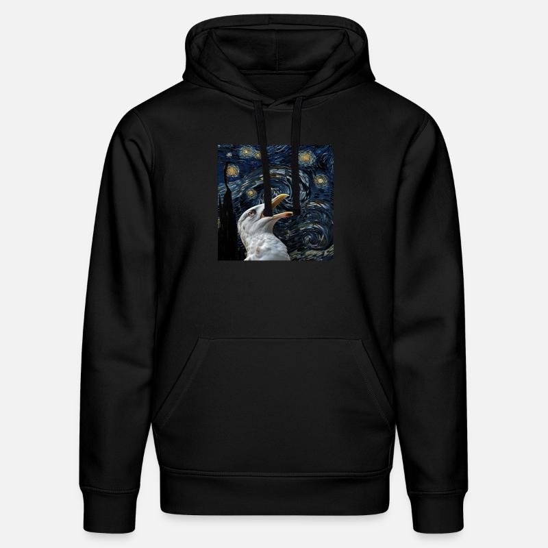 Möwe - Stanley/Stella Unisex Bio-Hoodie DRUMMER  - Schwarz