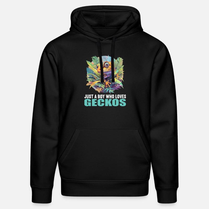 Geckos Geckos - Sweat à capuche bio DRUMMER Stanley/Stella Unisexe - noir