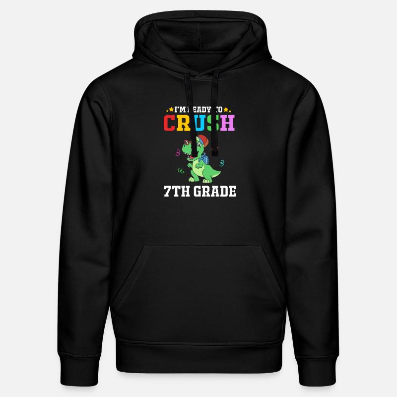 7. Klasse - Stanley/Stella Unisex Bio-Hoodie DRUMMER - Schwarz