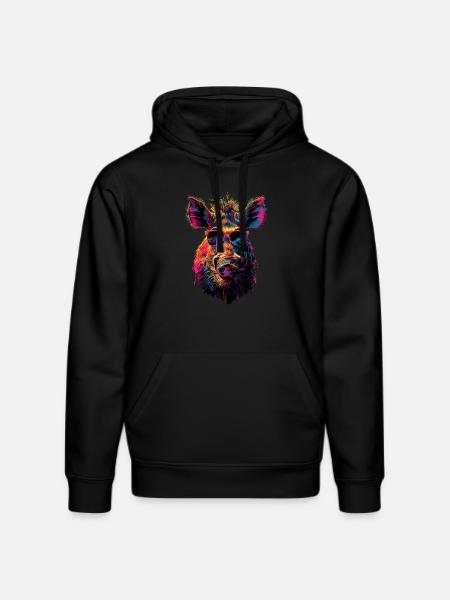 Warzenschwein - Stanley/Stella Unisex Bio-Hoodie DRUMMER - Schwarz