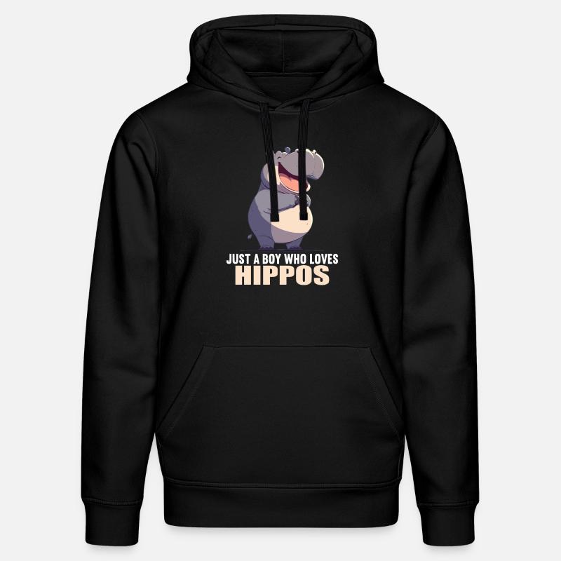 Hippopotame Hippopotame - Sweat à capuche bio DRUMMER Stanley/Stella Unisexe - noir