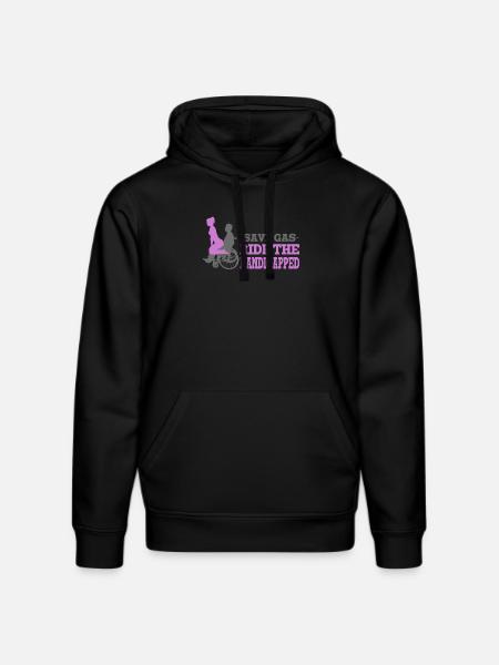 Handicapped Empowerment Illustration for - Stanley/Stella DRUMMER Unisex Organic Hoodie - black