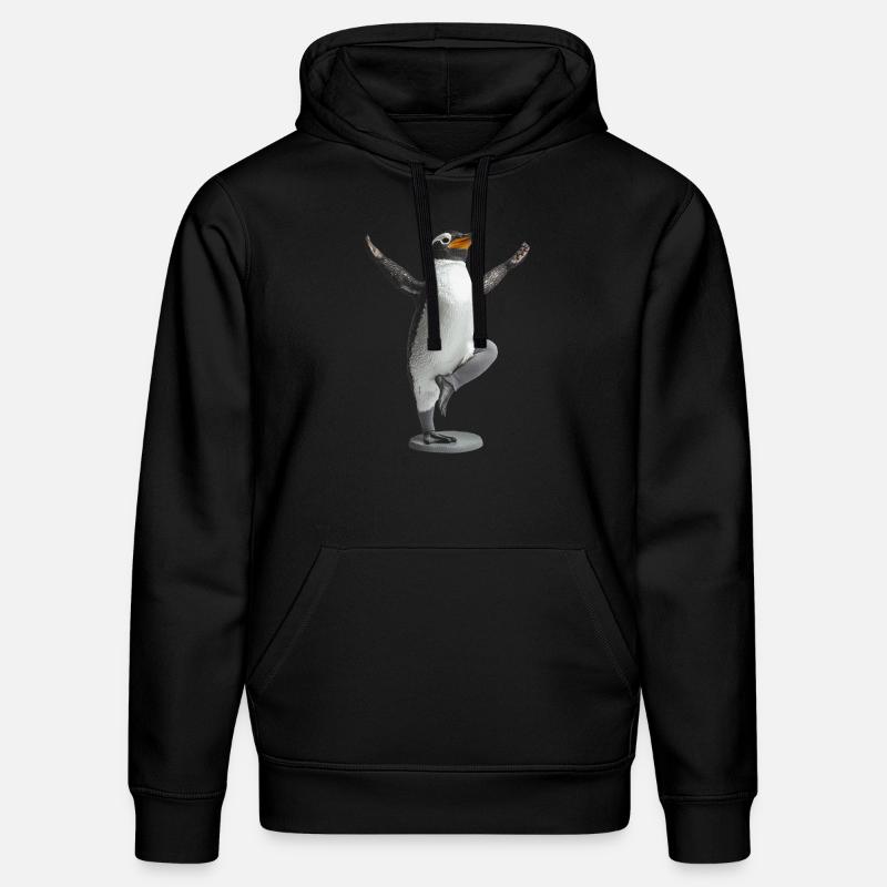 Pinguin - Stanley/Stella Unisex Bio-Hoodie DRUMMER  - Schwarz