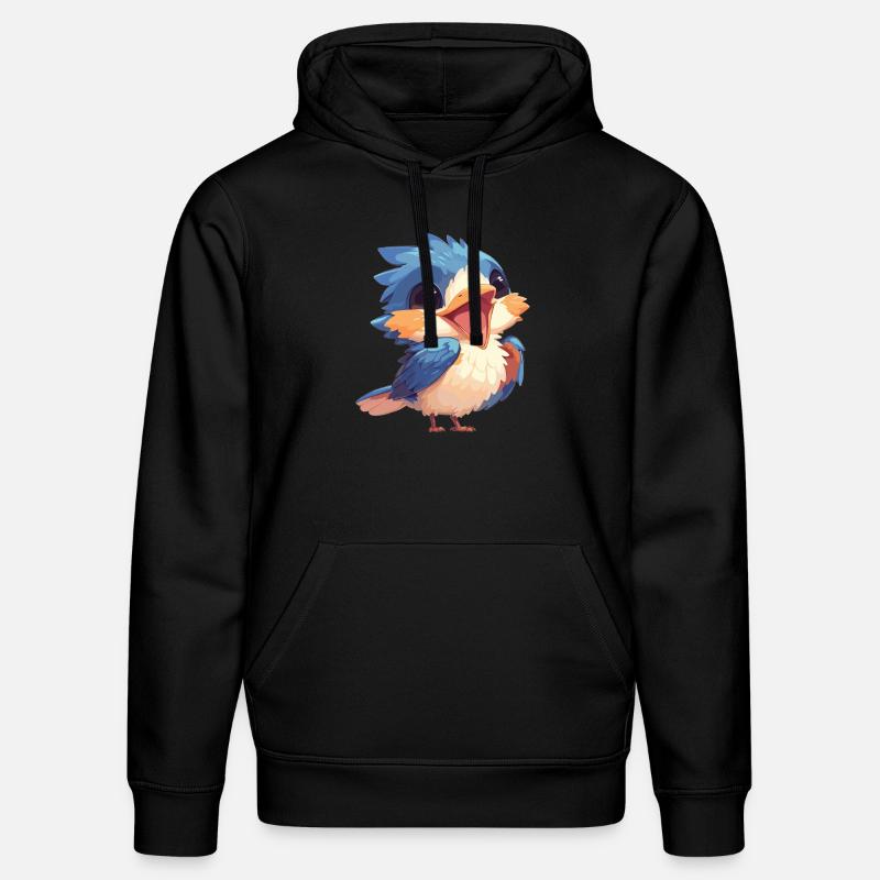 Eisvögel Eisvogel - Stanley/Stella Unisex Bio-Hoodie DRUMMER  - Schwarz
