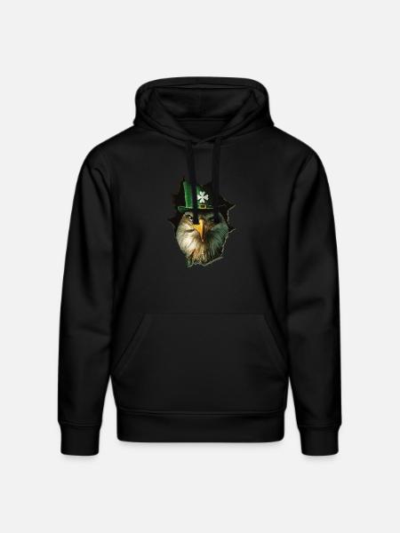 St. Patrick Adler - Stanley/Stella Unisex Bio-Hoodie DRUMMER - Schwarz