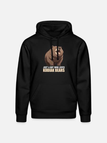 Kodiak Bear Kodiak Bear - Stanley/Stella DRUMMER Unisex Organic Hoodie - black