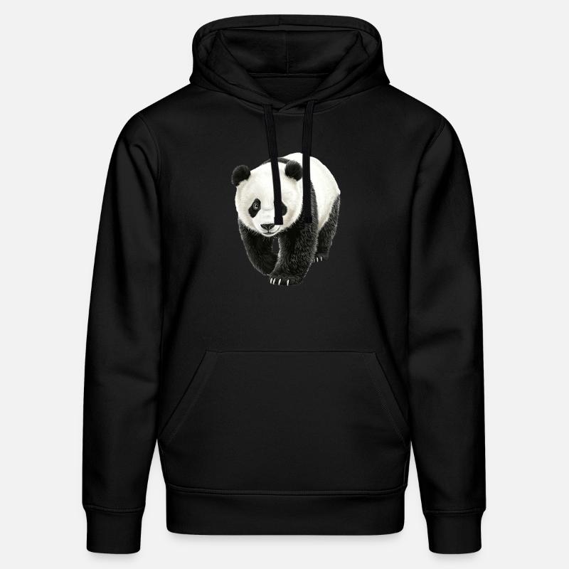 Panda - Stanley/Stella Unisex Bio-Hoodie DRUMMER  - Schwarz