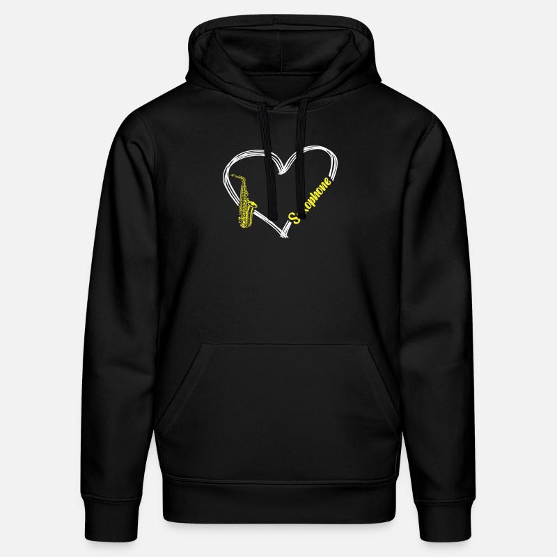Saxophone Saxophone - Stanley/Stella Unisex Bio-Hoodie DRUMMER  - Schwarz