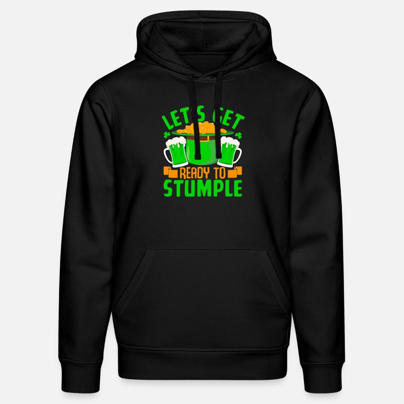 Préparons-nous à Stumple - Sweat à capuche bio DRUMMER Stanley/Stella Unisexe - noir
