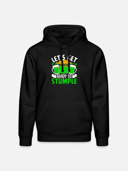 Let's get ready to Stumple - Stanley/Stella DRUMMER Unisex Organic Hoodie - black
