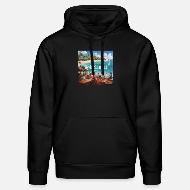 Koh Samui - Stanley/Stella Unisex Bio-Hoodie DRUMMER  - Schwarz