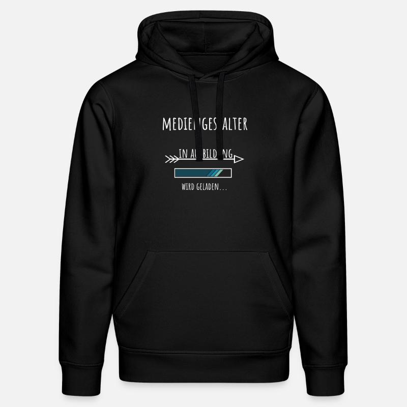 Mediengestalter Ausbildung Beruf Geschenk - Stanley/Stella Unisex Bio-Hoodie DRUMMER  - Schwarz