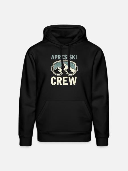 Après Ski Crew - Stanley/Stella DRUMMER Unisex Organic Hoodie - black