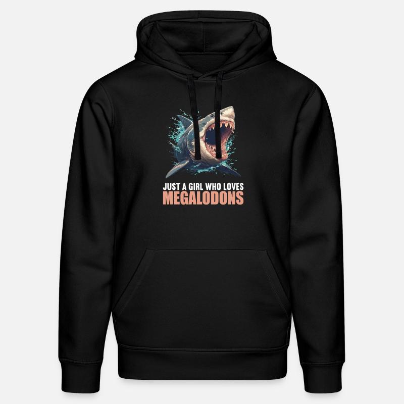 Mégalodons Megalodon - Sweat à capuche bio DRUMMER Stanley/Stella Unisexe - noir