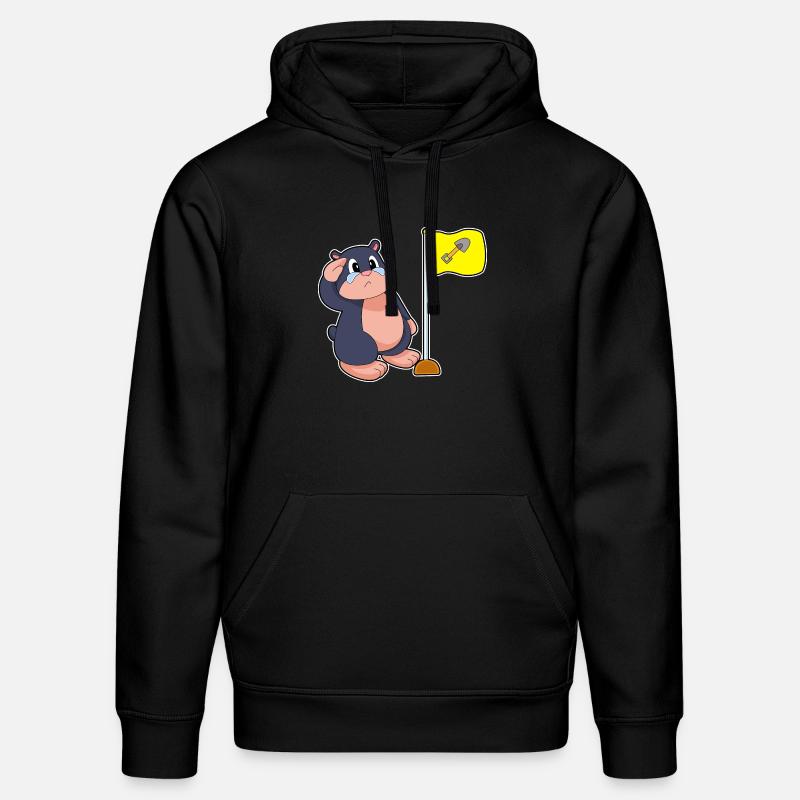 Drapeau taupe - Sweat à capuche bio DRUMMER Stanley/Stella Unisexe - noir