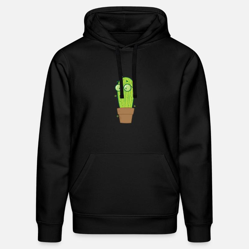 Plante de cactus Nerd - Sweat à capuche bio DRUMMER Stanley/Stella Unisexe - noir