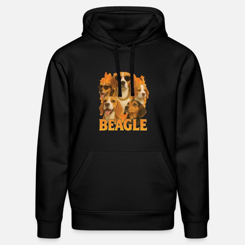 Beagle - Stanley/Stella Unisex Bio-Hoodie DRUMMER  - Schwarz