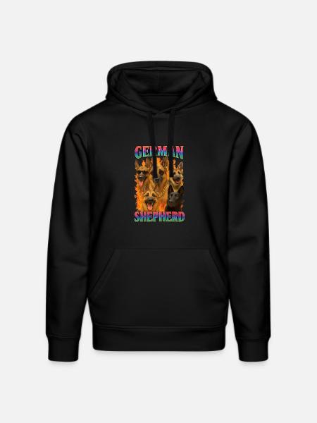 Deutscher Schäferhund - Stanley/Stella Unisex Bio-Hoodie DRUMMER - Schwarz