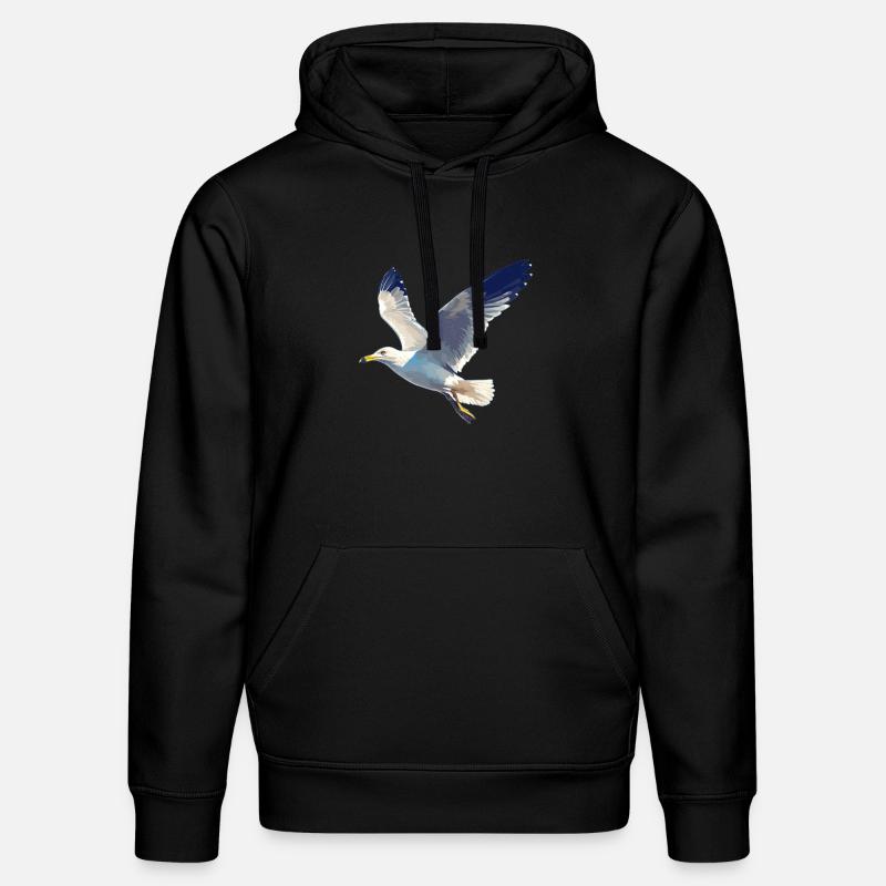 Möwen Möwe - Stanley/Stella Unisex Bio-Hoodie DRUMMER - Schwarz