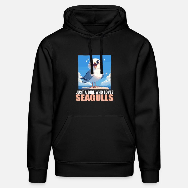 Mouettes Mouette - Sweat à capuche bio DRUMMER Stanley/Stella Unisexe - noir