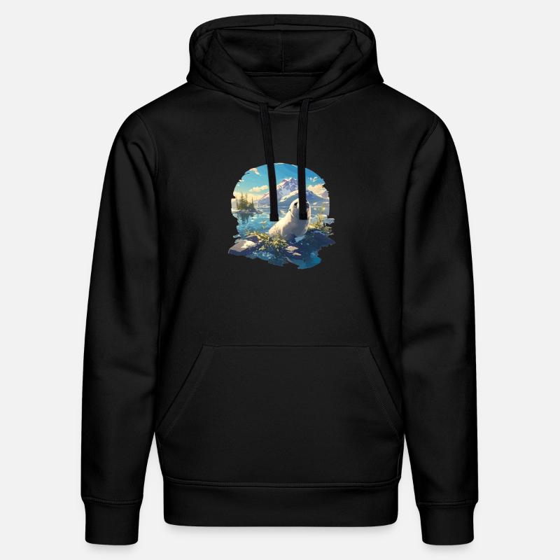 Robben Robbe - Stanley/Stella Unisex Bio-Hoodie DRUMMER - Schwarz