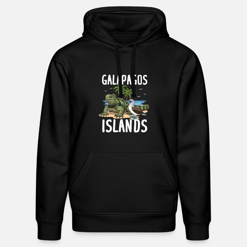 Îles Galapagos - Sweat à capuche bio DRUMMER Stanley/Stella Unisexe - noir