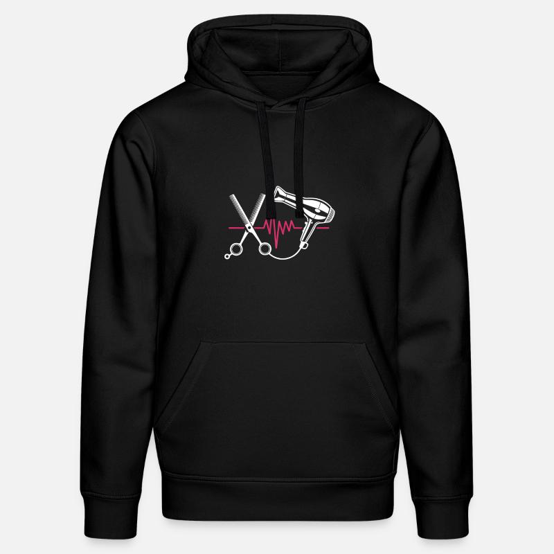 Coupe de cheveux de coiffeur - Sweat à capuche bio DRUMMER Stanley/Stella Unisexe - noir