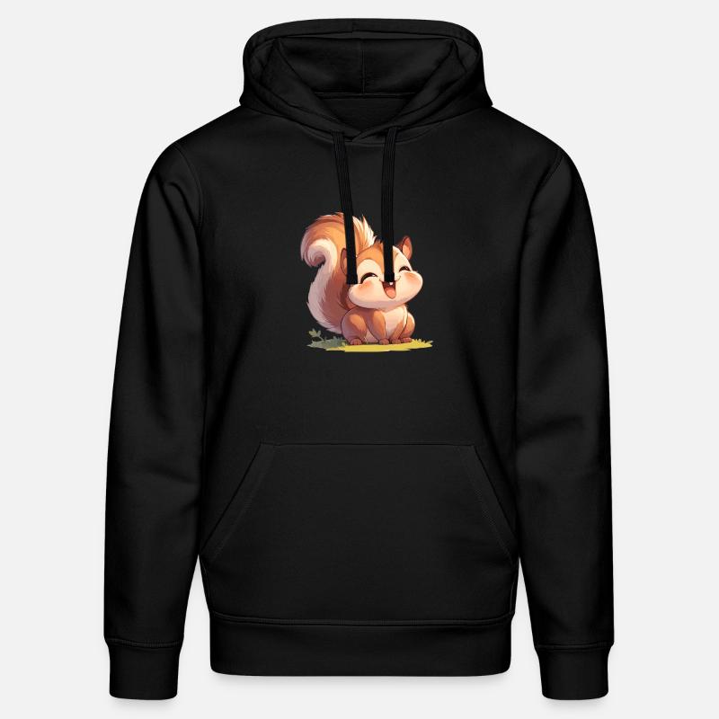Eichhörnchen - Stanley/Stella Unisex Bio-Hoodie DRUMMER  - Schwarz