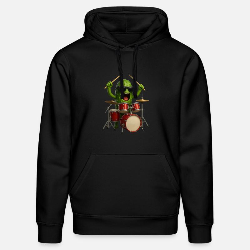 Tambours de citrouille aux épices - Sweat à capuche bio DRUMMER Stanley/Stella Unisexe - noir