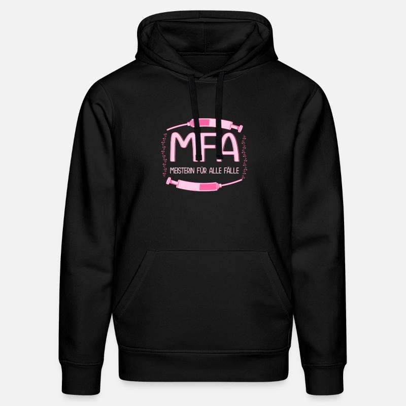 MFA Master Assistant médical - Sweat à capuche bio DRUMMER Stanley/Stella Unisexe - noir