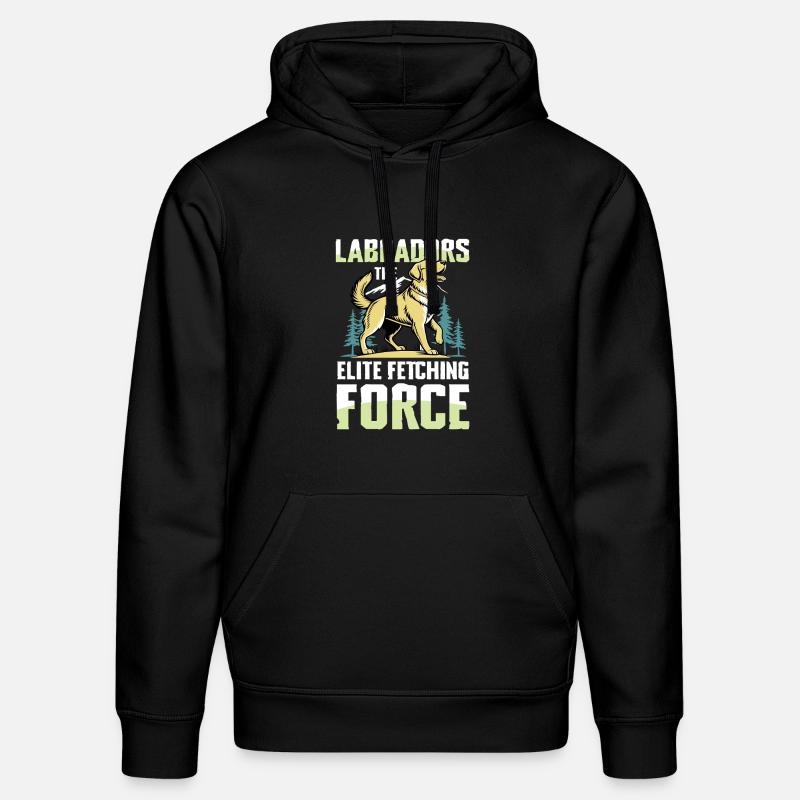 Jagd Mit Labrador - Stanley/Stella Unisex Bio-Hoodie DRUMMER  - Schwarz